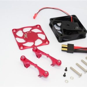 DISSIPATORE MOTORE IN ALLUMINIO CON VENTOLA DI RAFFREDDAMENTO - 1 SET rosso GPM TRX XMAXX 8S 6S