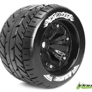 Ruote MT-Rocket SOFT su cerchio 3.8 nero 17mm (2) LOUISE 1/8 Monster Truck (cerchio L70xH97mm)