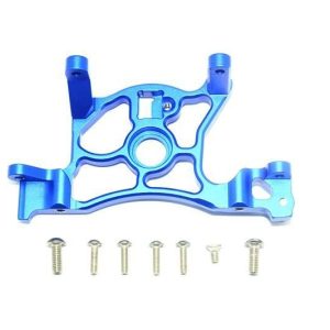 MONTAGGIO COPERTURA INGRANAGGIO POSTERIORE IN ALLUMINIO - SET 8 PEZZI blu GPM TRX 1/10 RUSTLER 4x4