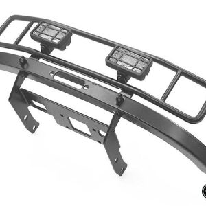 Ranch Steel Front Winch Bumper w/ Lights RC4WD for Axial 1/10 SCX10 II UMG10 (Black)