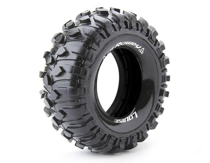 Ruote CR-Rowdy 1.9 supersoft con inserto (2) LOUISE 1/10 Crawler (H121xW49mm) *J*