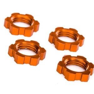 Dadi Ruota 17mm Alluminio Arancio (4)