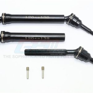 ALTALENA UNIVERSALE SFT IN ACCIAIO ft/rr con RONDELLE E MOZZI RUOTA1PR SET GPM TRX 1/10 TRAXXAS REVO E-REVO alt nero