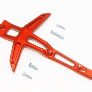 SUPPORTO TELAIO ANTERIORE IN ALLUMINIO -SET 5 PEZZI arancione GPM TRX 1/10 MAXX