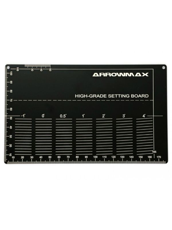 High Grade Setting Board For 1/32 Mini 4WD (Black) ARROWMAX (1/32 Mini 4WD Special Tools)