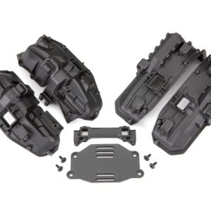 Passaruota interni stretti TRX-4 per CLIPLESS,viteria,supporto batteria