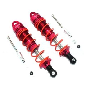 AMMORTIZZATORI POSTERIORI REGOLABILI IN ALLUMINIO 110MM-10PZ SET rosso GPM ARRMA SENTON KRATON TALION
