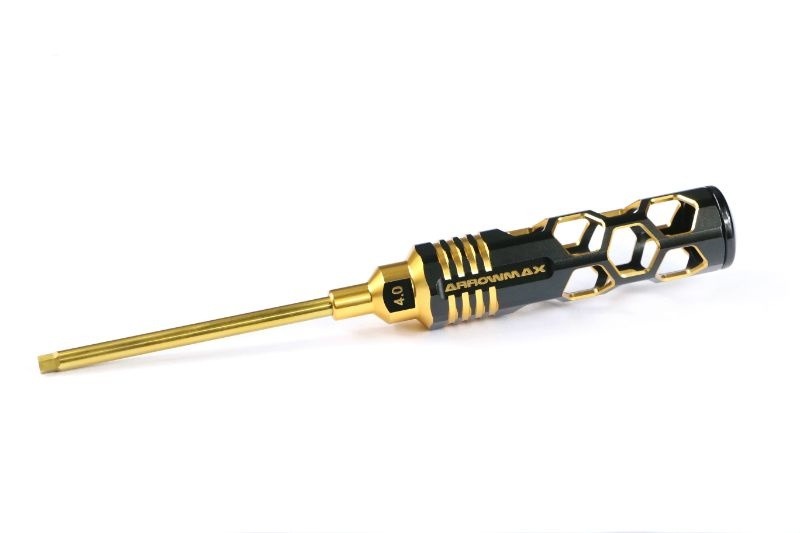 CACCIAVITE ESAGONALE 4.0 X 100mm Black Golden ARROWMAX (Honeycomb Tools Black Golden)