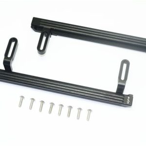GRADINI LATERALI IN ALLUMINIO PER TRX-4 MERCEDES-BENZ -SET 10 PEZZI nero GPM TRX TRX4 MB G500 TRX6