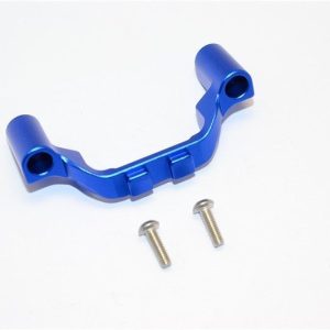 SUPPORTO PROTEZIONE SCATOLA INGRANAGGIO ANTERIORE IN LEGA CON VITI - SET 1 PZ GPM TRX 1/10 TRAXXAS REVO E-REVO vecchio e nuovo blu