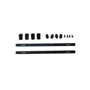SCALE Acs ALU ROOF FIXED GUIDE RAIL CRAWLERS14PC SET nero GPM ROADTECH SCALE ACCESSORI TRX4 TRX6 SCX10 II SCX10 III
