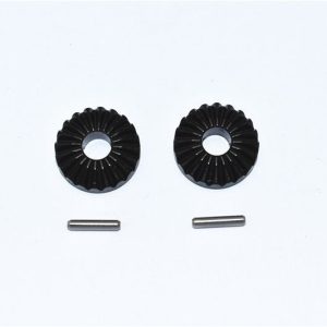 INGRANAGGIO CONICO DIFFERENZIALE IN ACCIAIO N. 45 ft/CENTRO/rr -4 PZ GPM TRX 1/10 MAXX nero