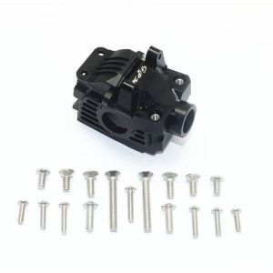SCATOLA INGRANAGGIO ANTERIORE IN ALLUMINIO -SET 19 PEZZI nero GPM TRX 1/10 RUSTLER 4x4 HOSS SLASH 4x4 XO-01