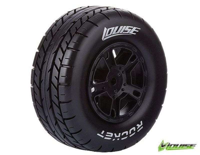 Ruote SC-Rocket SOFT su cerchio 2.2/3.0 nero 12mm (2) LOUISE 1/10 Short Course - TRX Slash 2WD anteriore *J*