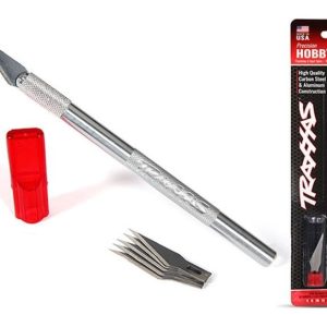 Cutter Taglierino di precisione in alluminio + 5 lame