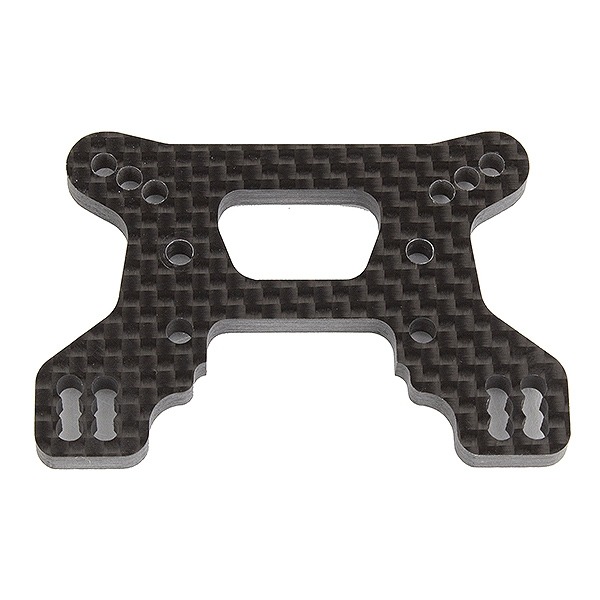 Team Associated RC10B74.1 Front Shock Tower, 23mm, carbon fiber