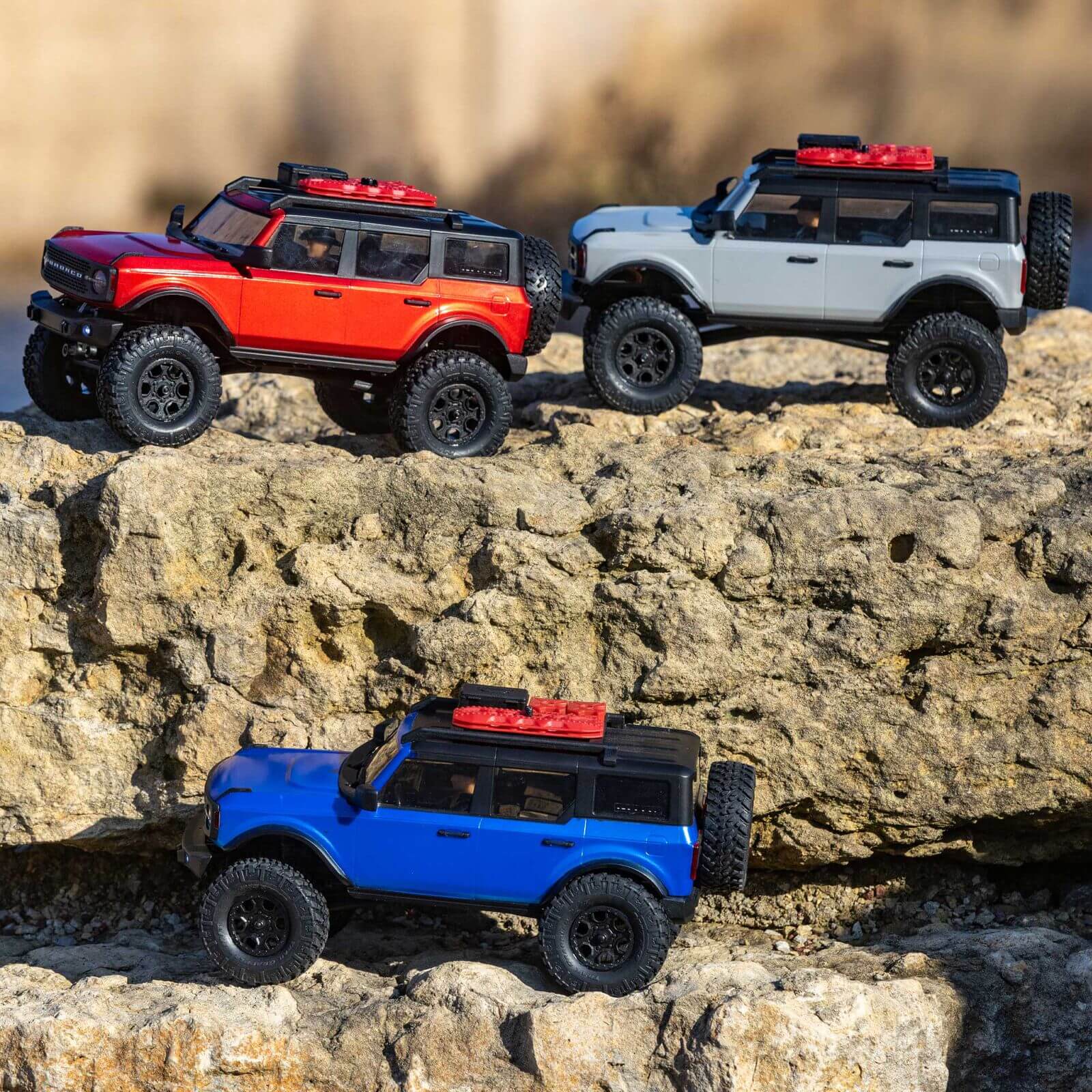 1/24 SCX24 2021 Ford Bronco 4WD Truck Brushed RTR Grey - immagine 4