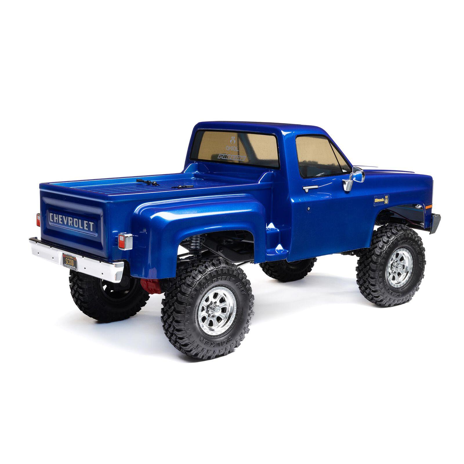 1/10 SCX10 III Base Camp 1982 Chevy K10 4X4 RTR Blue - immagine 10