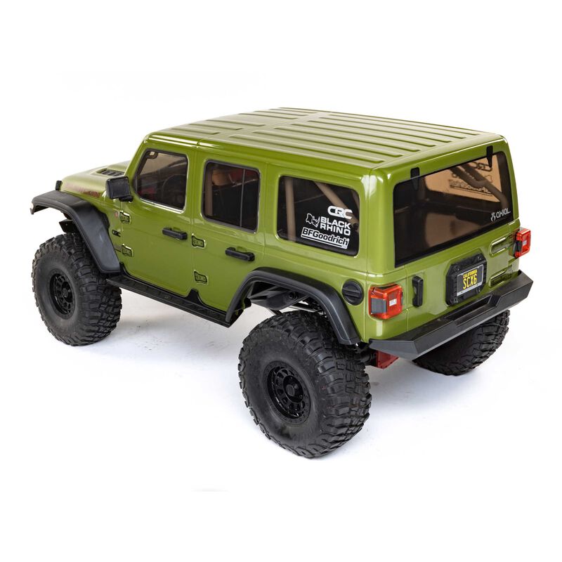 1/6 SCX6 Jeep JLU Wrangler 4X4 Rock Crawler RTR: Green - immagine 15