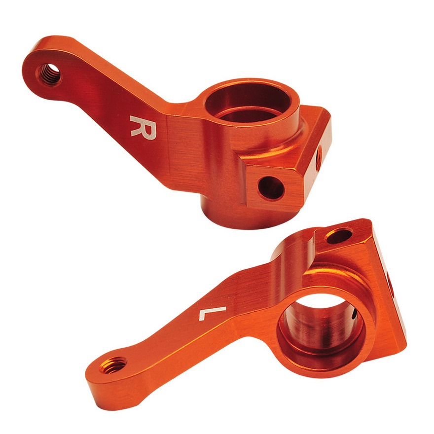 Alu Steering Hub orange (2) Comp. Buggy 2WD