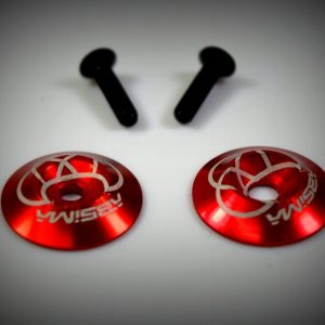 Rear wing Alu. Washer, red (2)