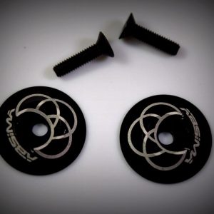 Rear wing Alu. Washer, black (2)