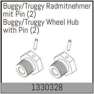 Buggy/Truggy Wheel Hub with Pin (2)