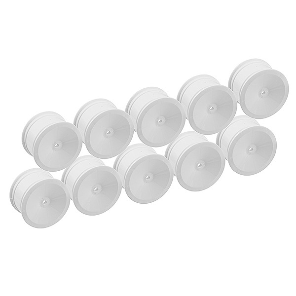 CORALLY "FLEXTEC" RIM 2WD/4WD REAR HEX 12MM WHITE WHEEL 5 PR - (C-00140-085-1)
