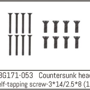 Countersunk Screw M3*14 (8) / M2.5*8 (8)