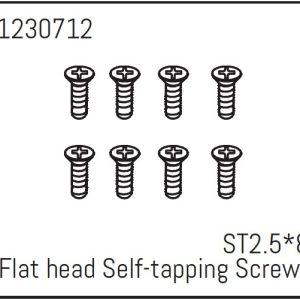Flat head Self-tapping screws ST2.5*8 (8) - Khamba