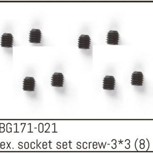 Hex. Socket Set Screw M3*3 (8)