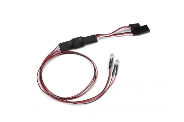 LED Light Unit (Diam=5/L=400/Rosso/2 Bulbs)