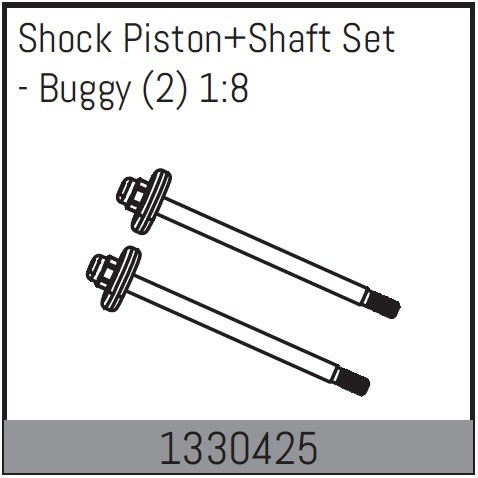 Shock Piston+Shaft Set - Buggy (2) 1:8