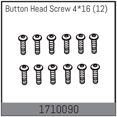 Button Head Screw 4*16 (12)