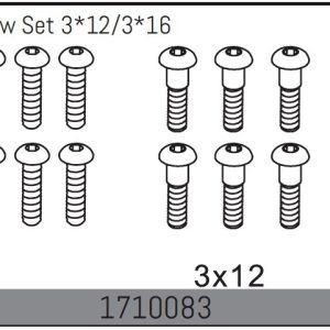 Button Head Screw Set 3*12/3*16