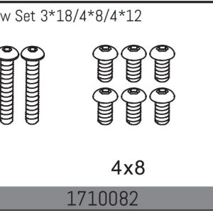 Button Head Screw Set 3*18/4*8/4*12