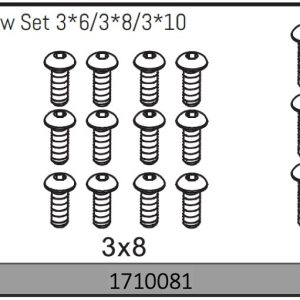 Button Head Screw Set 3*6/3*8/3*10
