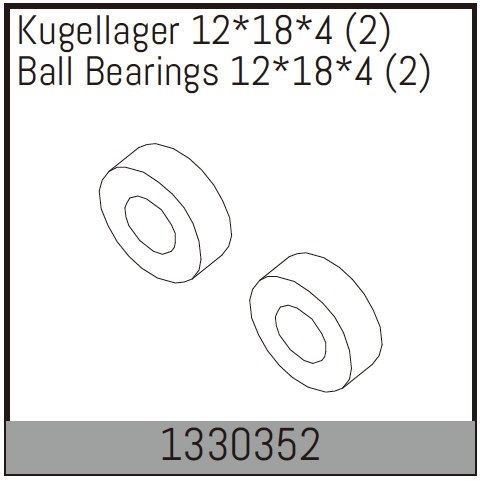 Ball Bearings 12*18*4 (2)