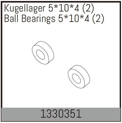 Ball Bearings 5*10*4 (2)