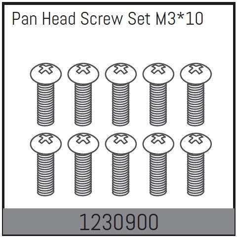 M3*10 Pan Head Screw Set (10)