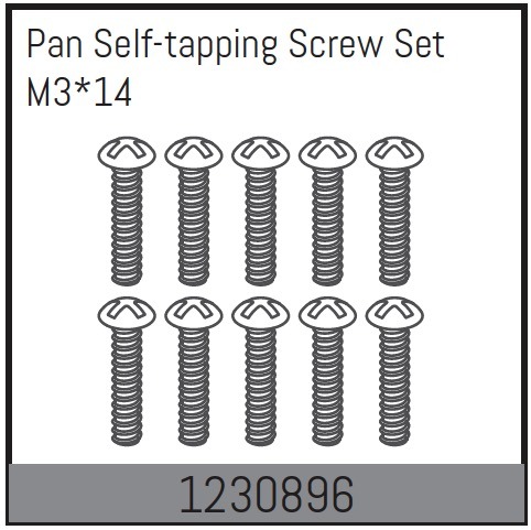 M3*14 Pan self-tapping Screw Set (10)