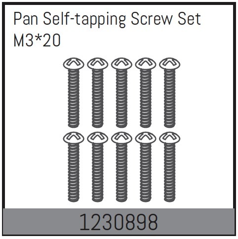M3*20 Pan self-tapping Screw Set (10)