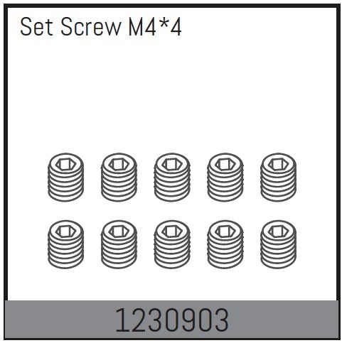 Set Screw M4*4 (10)