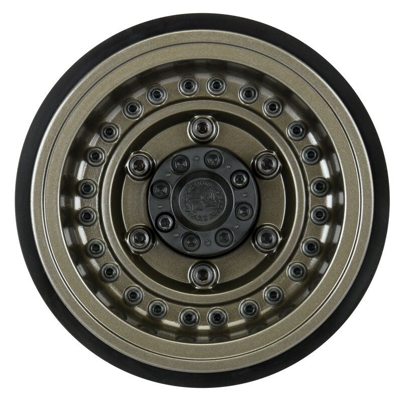 1/6 Black Rhino Armory Alum 2.9 Dual Offset SCX6 Wheels (2) Gunmetal