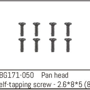 Pan Head Self-tapping Screw M2.6*8*5 (8)