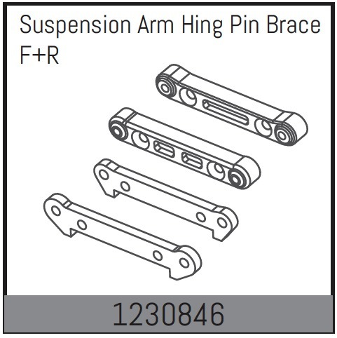 Susp.Arm Hinge Pin Brace F/R