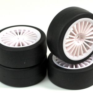 Wheel Set Onroad "15 Spoke / Slick" white 1:10 (4 pcs)