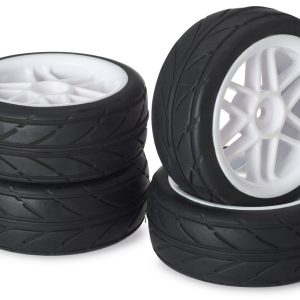 Wheel Set Onroad "6 Spoke / Profile" white 1:10 (4 pcs)