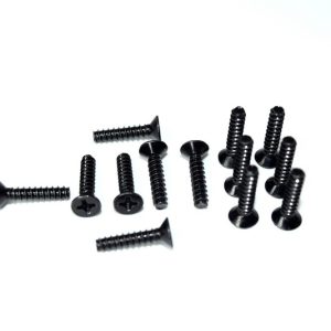 Flat phillips head screw M3x14 (13) ATC 2.4 RTR/BL