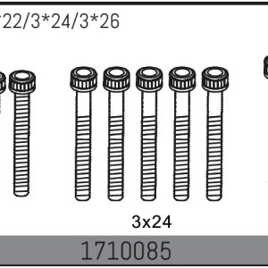 Cap Screw Set 3*22/3*24/3*26
